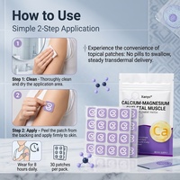 30 Patchs Transdermiques de Vitamine D3 K2 avec Magnésium pour la Santé Osseuse des Adultes et des Personnes Âgées – Fourniture en Gros OEM/ODM