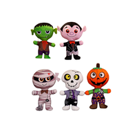 Boneka Hiasan Halloween Horor Kustom, Hantu Mumi Laba-laba Kelelawar Labu Monster Dinosaurus Mainan Boneka untuk Anak-anak Isi Kapas PP