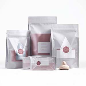 Custom Logo Printed Reusable Aluminum Foil Zip Lock Seal Food <b>Bag</b> Packaging Stand-up Doypack Gusset Flat <b>Bag</b> Chewing Gum Sushi - Product Image 3