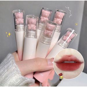 2023 ours velours mignon glaçure pur désir décontracté Look châtaigne rouge-brun lèvre boue coréen maquillage fille rouge à lèvres nouveau - Product Image 2