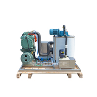 Machine à glace en flocons d'eau de mer 1 tonne/1000 kg, compatible OEM/ODM, faible taux de défaillance, pour la pêche en haute mer