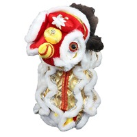 Bunnyhi WSF001 Design créatif Tenue amusante pour chien Lion Dance Vêtements épais pour chien pour l'automne et l'hiver