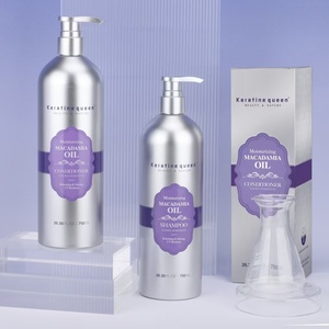 Argan Oil Keratin Repair Hair Treatment Natural Organic Deep Repair Damaged Hair <b>Shampoo</b> and Conditioner Set - Product Image 5