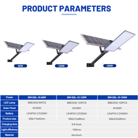 Lampadaires solaires LED étanches IP65 en aluminium, fabrication chinoise, 60, 120, 150 watts
