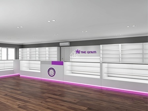 Espositori per vetrine al dettaglio di sigari per <span class=keywords><strong>mobili</strong></span> da dispensario di moda con luci a LED per negozio di fumo - Product Image 4