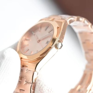 Reloj de pulsera deportivo de lujo para mujer, estilo Old Money, esfera en oro rosa, automático, con fecha, resistente al agua, aspecto dorado completo - Product Image 5