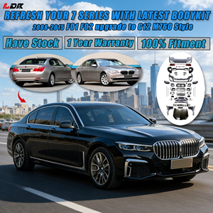 Kit de Carrocería sin Cortes para <span class=keywords><strong>BMW</strong></span> <span class=keywords><strong>Serie</strong></span> <span class=keywords><strong>7</strong></span> F01/F02 2008-2015 a <span class=keywords><strong>2023</strong></span>+ Estilo G12 LCI M760 con Capó, Guardabarros, Parachoques, Rejilla, Faros Delanteros en Existencia - Product Image 1
