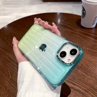 Coque de téléphone portable transparente multicolore en TPU pour iPhone 12 13 14 15 16 17 18 Pro Max – Accessoire de protection
