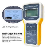 Multimètre numérique à pince AC/DC, testeur intelligent de courant et de tension photovoltaïque, testeur de panneau solaire MPPT avec écran LCD