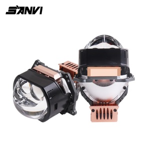 เลนส์โปรเจคเตอร์ Sanvi LK12max ทรงสี่เหลี่ยม ขนาด 3 นิ้ว แบบ Bi-LED กำลังไฟ 76 วัตต์ สำหรับ BMW Toyota และอื่นๆ - Product Image 1