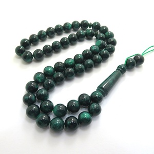 Mới đến màu xanh lá cây sáng hồi giáo hồi giáo nhựa cầu nguyện hạt kinh Mân Côi 51 tesbih Arabic 10mm cầu nguyện hạt kinh Mân Côi misbaha subhah - Product Image 3