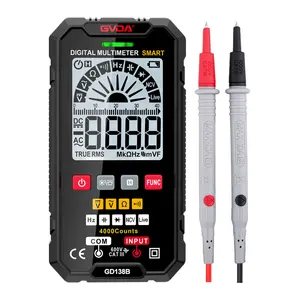 GVDA Fully Automatic Auto Range Multi Meter Digital Multimeter True RMS 4000 Counts Professional High Precision Smart Tester