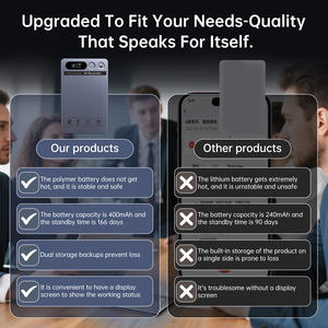 مسجل صوت ذكي نحيف وخفيف الوزن بتقنية الذكاء الاصطناعي، مغناطيسي، صغير الحجم، لتدوين الملاحظات وملخصات التشاور، يدعم ChatGPT-5 و152 لغة - Product Image 4