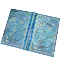 Carnet à couverture rigide imprimé Van Gogh, format A5, style rétro européen, pages intérieures épaisses, cadeau haut de gamme pour étudiants, organisateur, planificateur