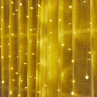 Cortina Luces de hadas SUNNEST 300 Luces LED 3m x 3m 8 Modos Enchufe Luces blancas cálidas para interior Exterior Dormitorio de Navidad