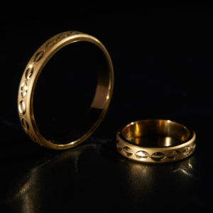 Beste Aanpasbare Klassieke Trouwring Voor Mannen En Vrouwen Solide 10K 14K 18K Goud Gesneden <span class=keywords><strong>Moissanite</strong></span> Sieraden Voor Koppels Of Cadeau - Product Image 2