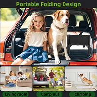 Rampe pliable pour chien robuste de 110 lb, surface antidérapante et imperméable, escalier réglable pour animaux de compagnie pour SUV, camion, voiture, utilisation en voyage