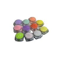 Poudre fine argentée miroir, sel de mer, cristaux de diamant, paillettes, accessoires pour nail art faits à la main, sécurité, imperméable, non toxique, PET