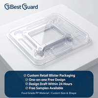 Bandeja de Plástico Transparente PET Reciclable Personalizada, Tipo Blister, Portátil, para Soporte Ajustable de Laptop