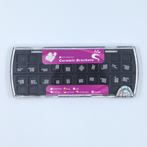 Support céramique orthodontique dentaire 022 ROTH MBT 345 avec crochet, boîte carrée - Product Image 5