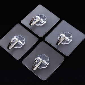 Üst satış 6 cm yumruk ücretsiz şeffaf yapıştırıcı askı kancası çok fonksiyonlu olmayan işaretleme duvar kanca banyo garaj Nordic için - Product Image 2