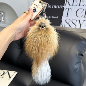 Xu hướng 2025 New arrivals Little <span class=keywords><strong>Fox</strong></span> sang trọng PP bông đầy Xe móc chìa khóa mặt dây chuyền dễ thương phim hoạt hình búp bê túi trang trí bán buôn - Product Image 4