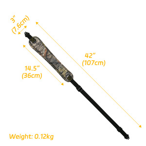 Cordon de transport pour arme à feu GAF EVA avec rembourrage d'épaule de 1,25 pouce et attache pivotante, accessoire durable - Product Image 3