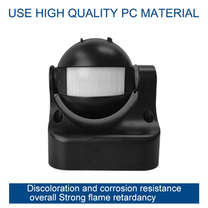 Ac220v 12m ngoài trời IP44 không thấm nước tự động PIR chuyển động cảm biến chuyển động chuyển đổi 180 độ có thể điều chỉnh PIR cảm biến hồng ngoại chuyển đổi ánh sáng - Product Image 3