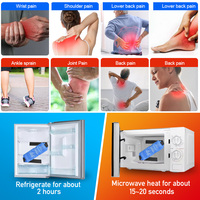 Ensemble de compresses réutilisables en gel chaud/froid avec sangles – Compresses souples en gel pour soulager les douleurs musculaires et articulaires