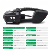 Machine à cerclage V3 BLDC 600-3200N réglable, outil de cerclage portable à batterie pour sangles PET PP, idéal pour l'emballage de cartons d'exportation