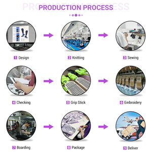 도매 두꺼운 테리 바닥 트레이닝 니하이 삭스 미끄럼 방지 통기성 스포츠 양말 성인 및 아동용 축구 양말 - Product Image 3
