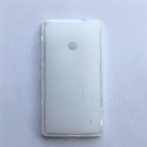 Fabricant de gros étuis en TPU mat souple givré couverture arrière étui de téléphone portable en silicone pour <span class=keywords><strong>Nokia</strong></span> <span class=keywords><strong>520</strong></span> noir - Product Image 3