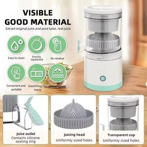 Extractor Automático Multifuncional de Nuevo Diseño, Venta al Por Mayor, Bajo MOQ, Exprimidor de Frutas, Mezclador de Verduras Portátil - Product Image 3