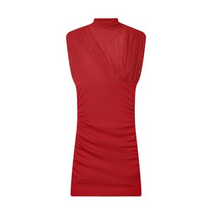 TAOP&ZA 2025 Autunno Inverno Nuovo Stile Europeo e Americano Abito Mini Plissettato Senza Maniche con Colletto Alto 3067215 3067260 - Product Image 2