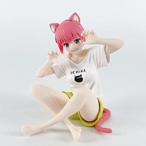 Figurines d'<span class=keywords><strong>anime</strong></span> Bestseller, fille <span class=keywords><strong>anime</strong></span> kawaii, chat fille Ichika <span class=keywords><strong>Nino</strong></span> Miku assise, décoration de bureau d'<span class=keywords><strong>anime</strong></span> fille - Product Image 6