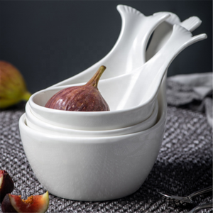 Beluga-juegos de vajilla en forma de cola para boda, cuencos de sabor para salsa de inmersión, cerámica, condimentos - Product Image 6