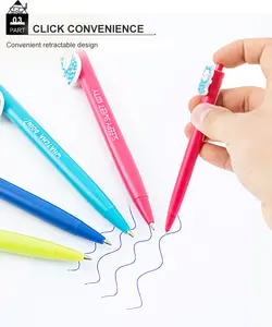 Caneta de esferográfica de alta qualidade, caneta esferográfica colorida para estudantes kugelschreber pastel