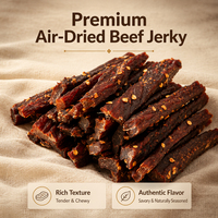 Daging Sapi Kering OEM dalam Kemasan Besar, Rasa Pedas, Kenyal, Berbumbu Cabai, Camilan Protein, Bumbu Alami 10kg