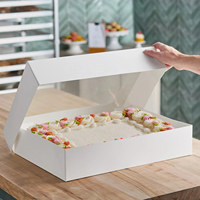 Boîte à gâteaux pour restaurant, boulangerie, café, restauration rapide, desserts, pâtisserie, vente en gros, fournisseur OEM Chine, fabricant, usine ODM