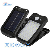 Lampe à pince intégrée Solarup, grandes lampes solaires d'extérieur, lumière de sécurité portable, détecteur de mouvement, lampe de tente LED IP65