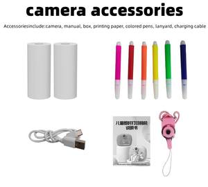 Kamera Digital untuk balita, mainan perjalanan portabel, kamera Digital Selfie anak, kamera cetak instan untuk anak-anak, layar <span class=keywords><strong>2</strong></span>.4 inci - Product Image 5