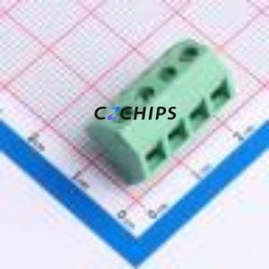 MX127S-5.08-04P-GN01-Cu-Y-A Screw Terminal Block Through hole Component (THT),P=5.08mm Connector 1x4P 5.08mm Green Through Hole - Product Image 1