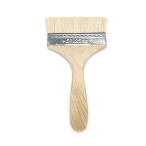 Ensemble de pinceaux en laine à poils doux, manche en bois, qualité industrielle, pour barbecue et <span class=keywords><strong>peinture</strong></span> au latex, longueur 1-5 pouces, vente en gros fabricant - Product Image 5
