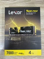 قرص صلب داخلي Lexar ThorPro SSD PCIe4.0 NVMe M.2 2280 بسرعة قراءة/كتابة تصل إلى 7000/6000 ميجابايت/ثانية متوافق مع أجهزة الكمبيوتر المكتبية والمحمولة