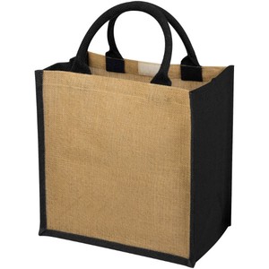 Chennai 16L Juta Shopper riutilizzabile eco-friendly borsa in Juta riutilizzabile con manico lungo uso quotidiano Plain o serigrafia Juta Bag - Product Image 1