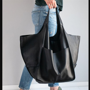 Sacs à main en cuir souple Euro America pour femmes, sac à bandoulière de grande taille pour femmes - Product Image 4