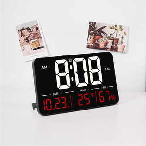 Reloj Despertador de Pared Minimalista con Pantalla LED Grande, Control Remoto, Fecha, Semana, Temperatura, Humedad, Función de Repetición y Calendario - Product Image 6