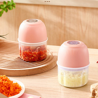 Elektrische Kleine Knoflook Persapparaat Mini Usb Opladen Knoflook Stamper Draagbare Vleesmolen Huis En Keuken Accessoires