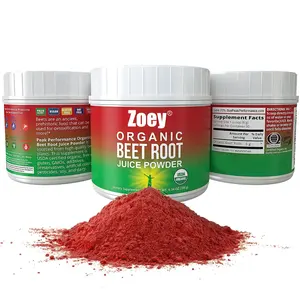 Organic Beet Root Powder Ultra High Purity Super Food Beets Juice Powder 100% Pure Organic Nitric Oxide Boosting Beetroot Supple