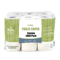 Papier toilette jetable 100% bois vierge, écologique, 3 plis, 15 g/m², doux, jetable dans les toilettes, en vrac, pas cher, 10 rouleaux emballés individuellement